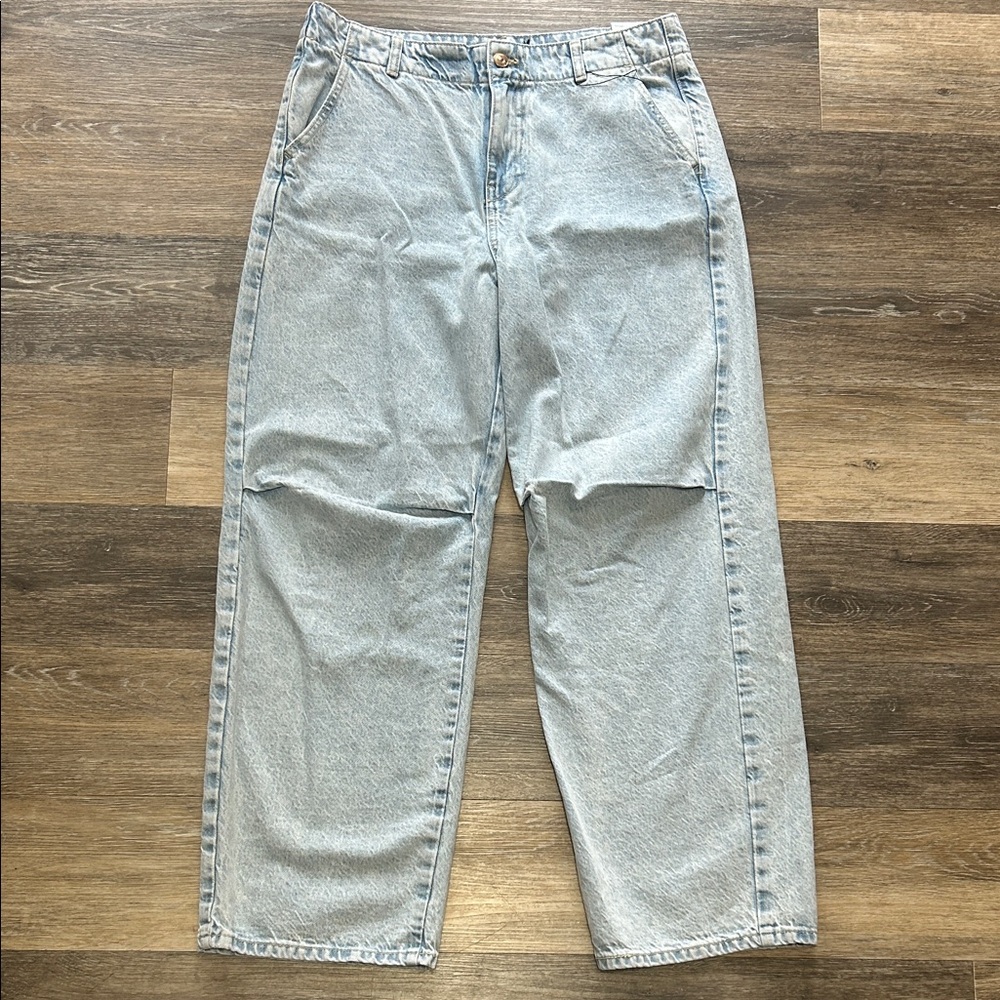 Zara Balloon Fit Light Blue Jeans